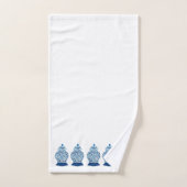 Jar de gingembre bleu et blanc (Serviette à main)