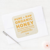 Jar de miel moderne Étiquette Honeybee Apiary Kraf (Enveloppe)