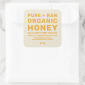 Jar de miel moderne Étiquette Honeybee Apiary Kraf (Sac)