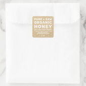 Jar de miel moderne Étiquette Honeybee Apiary Kraf (Sac)