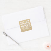 Jar de miel moderne Étiquette Honeybee Apiary Kraf (Enveloppe)