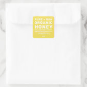 Jar de miel moderne Étiquette Honeybee Apière Jaun (Sac)