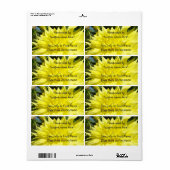 Jar Étiquette MAISON Cadeaux Jams Jelly Fruits Flo (Feuille entière)