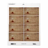 Jar Fixes Produit Étiquette Étiquette d'entreprise (Feuille entière)