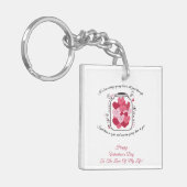 Jar Of Love Valentines Day Badge Sleutelhanger (Voorkant Links)
