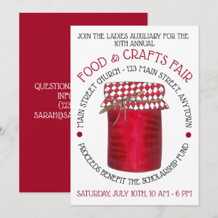 Jar van Jelly Jam Food Craft Fair Festival Kaart