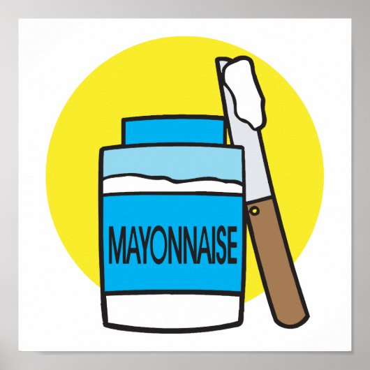 jar van mayonaise poster (Voorkant)
