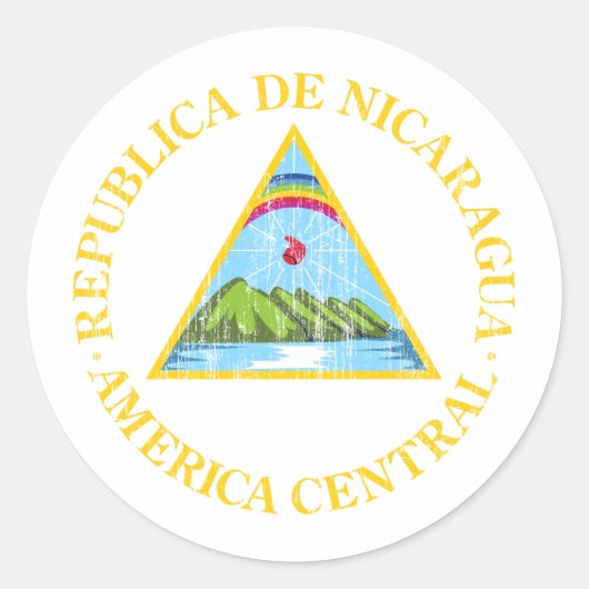 jaragua - wapenschild ronde sticker (Voorkant)
