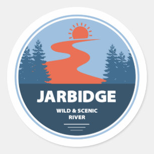 Jarbidge Wild en de Schilderachtig rivier Idaho Ronde Sticker
