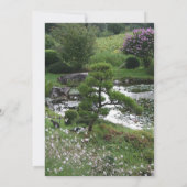 Jardin 3 avec Cats Memorial Funérailles Faire-part (Dos)