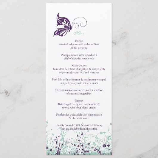 Jardin 9 de papillon de ~ de menu (Devant)