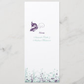 Jardin 9 de papillon de ~ de menu (Dos)