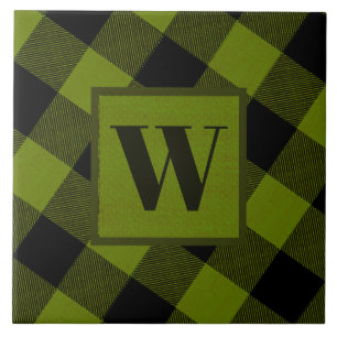Jardin à carreaux vert Buffalo