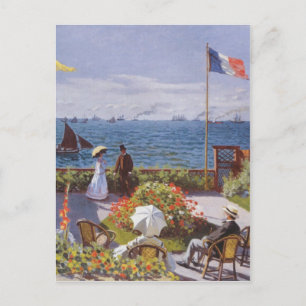 Jardin a Sainte-Adresse door Claude Monet Briefkaart