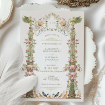 Jardin Angélique Victorien Faire-part de mariage F
