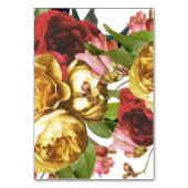 Jardin anglais Boho Rose Mariage Numéros de table (Dos)