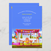Jardin Anniversaire Fête Invitation (Devant / Derrière)