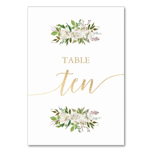 Jardin antique | CARTE D'OR MARIAGE Floral 10 (Dos)