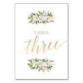 Jardin antique | CARTE D'OR MARIAGE Floral 3 (Dos)
