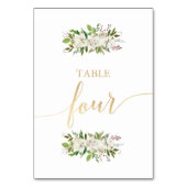 Jardin antique | CARTE D'OR MARIAGE Floral 4 (Dos)