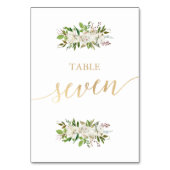 Jardin antique | CARTE D'OR MARIAGE Floral 7 (Dos)