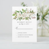 Jardin antique Fleurs blanches Mariage RSVP (Debout devant)