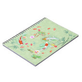 Jardin aquatique japonais sur le Carnet vert clair (Côté gauche)