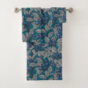 Jardin aux bleuets, bleu et gris
