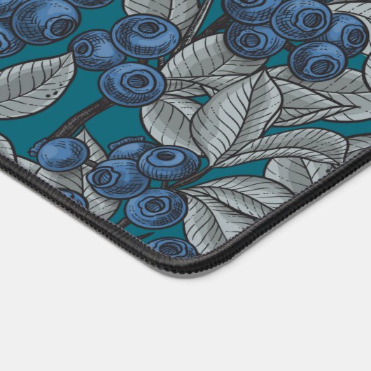 Jardin aux bleuets, bleu et gris (Coin)