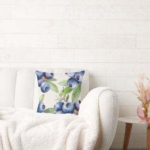Jardin aux bleuets Oreiller
