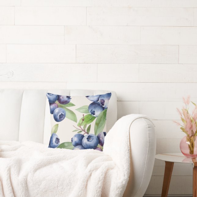 Jardin aux bleuets Oreiller (Canapé)