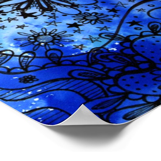 Jardin aux fleurs - affiche (Coin)