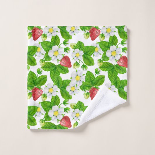 Jardin aux fraises (Gant de toilette)