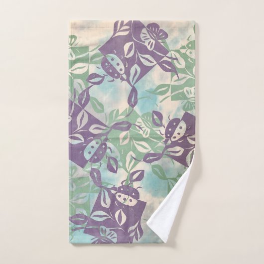 Jardin aux papillons Ladybug Boho ensemble de serv (Serviette à main)