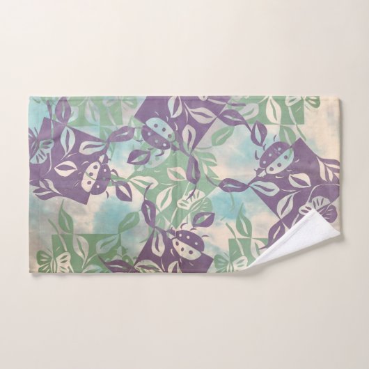 Jardin aux papillons Ladybug Boho ensemble de serv (Serviette à main)