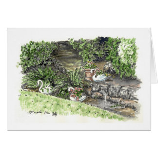 jardin avec des plantes d'oie