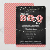 Jardin BaByQ Bash Baby shower BBQ Invitation (Devant / Derrière)