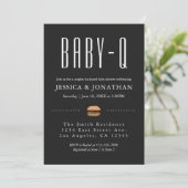 Jardin BabyQ BBQ Baby shower Couples Invitation (Debout devant)