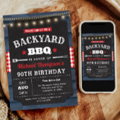 Jardin Barbecue 90e anniversaire Invitation