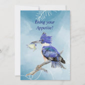 Jardin Barbeque Kingfisher Bird Party Invitation (Devant)
