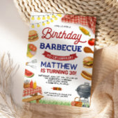 Jardin BBQ 30e Invitation anniversaire