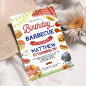 Jardin BBQ 30e Invitation anniversaire