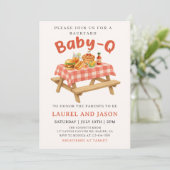 Jardin BBQ Baby-Q Baby shower Invitation (Debout devant)