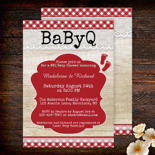 Jardin BBQ Couples Baby shower Invitation