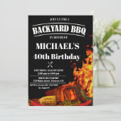 Jardin BBQ invitation Barbeque anniversaire invita (Debout devant)