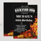 Jardin BBQ invitation Barbeque anniversaire invita (Devant / Derrière)