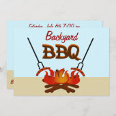 Jardin BBQ Retrouvez ensemble Invitation de fête (Devant / Derrière)