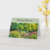 Jardin Bénédiction d'anniversaire - Carte d'annive (Fleur jaune)