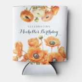 Jardin blanc orange rustique Glacière d'anniversai (Devant)