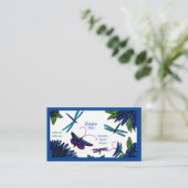 Jardin Bleu Cartes de visite (Debout devant)